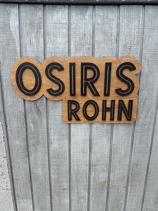 Custom Baby Name Sign- Wood bedroom sign- Kids room decor - Image 3