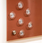 Clear Button Magnets for Glass Boards and Magnetic Whiteboards, Refrigerators by BullseyeOffice