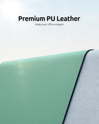 YSAGi Leather Desk Protector, Office Mat, Large Mouse Mat, Non-Slip PU Leather - Image 2