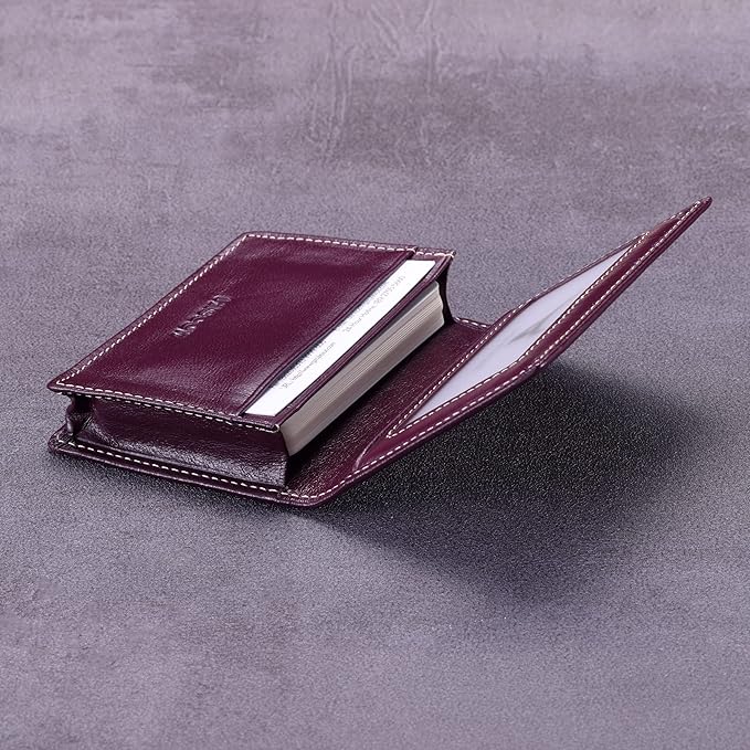 Leather Business Card Case Holder - Image 4