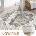 GENIMO 5x7 Area Rugs for Living Room, Machine Washable Non Slip Vintage Rugs - Image 4