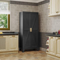 qinptwut 61" metal storage cabinet, 4-tier kitchen pantry, main product view