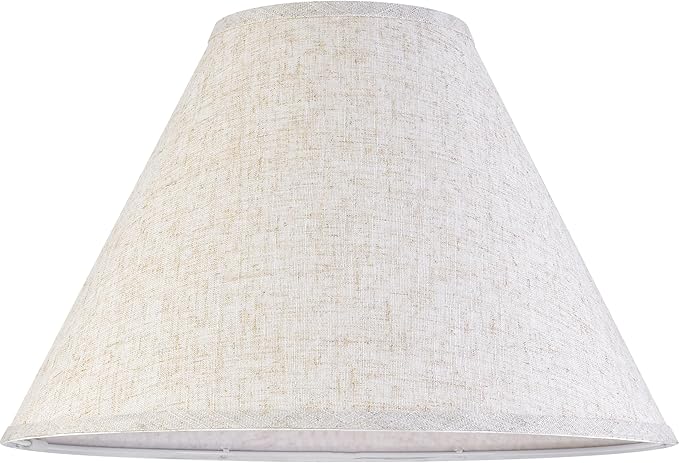 GO&SO Large Lamp Shades Set of 2 Oatmeal Beige Linen Lamp Shade, 6.5" Top x - Image 8