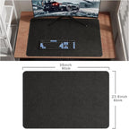 CENNBIE 35.5" x 23.6" Leather Desk Mat, Non-Slip Waterproof Extra Wide Desk Pad - Image 2