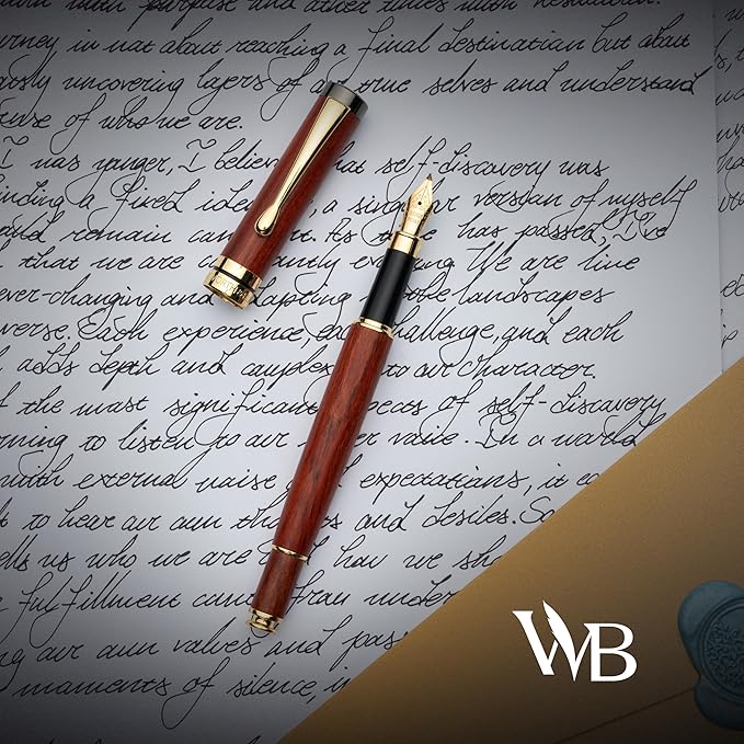 Wordsworth & Black Calligraphy Pen Gift Set, Includes Ink Bottle, 6 Ink - Image 5