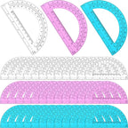 Zonon 36 Pack 6 Inch Plastic Protractor Christian Charity Donation 180 Degrees by Zonon