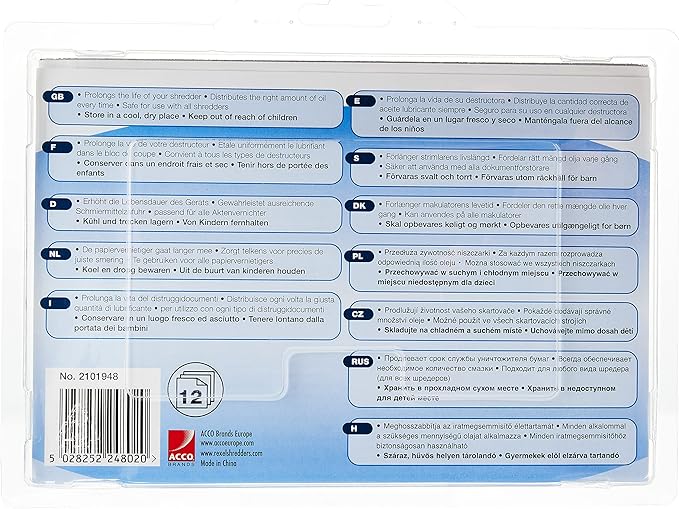 Rexel Shredder Oil Sheets, A5 Size, Shredder Maintenance - Image 2