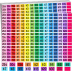 YSHIHE Garage Sale Price Stickers,2250 Pcs Preprinted Removable Labels | 1/2" x 3/4" Rectangle Bright Neon Colors Pre-Priced Price Tag Labels for Yard Sale and Flea Market