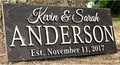 Personalized Family Name Wooden Sign | Last Name Established | Custom Wedding by Unknown