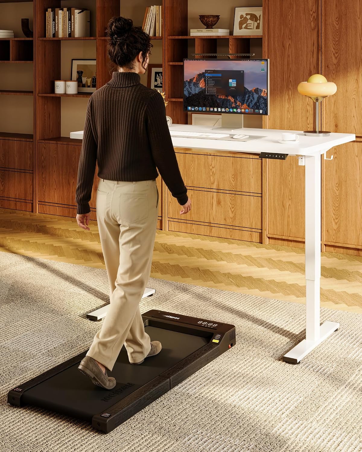 FLEXISPOT EN1 One-Piece Standing Desk, Electric Adjustable with 4 Memory Pres...
