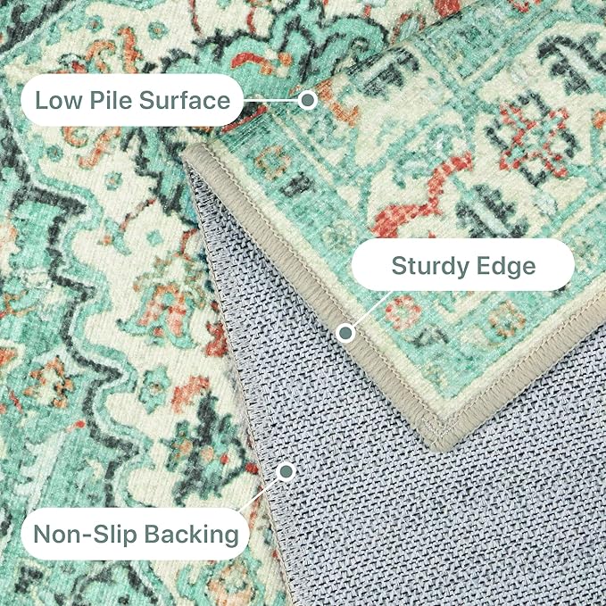 GENIMO Machine Washable 8x10 Area Rugs - Image 7