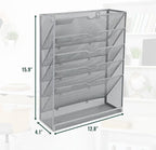 EASEPRES 6 Tier Mesh Hanging Wall File Organizer, Desk Vertical Mail Paper - Image 2