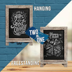 HBCY Creations Rustic Wooden Tabletop Chalkboard - Image 4