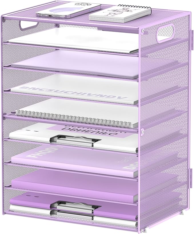 DALTACK 9-Tier Paper Letter Tray Desk Organizer by DALTACK