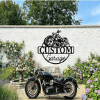 Custom Motorcycle Metal Signs Personalized Biker Name Sign Custom Garage Decor - Image 5
