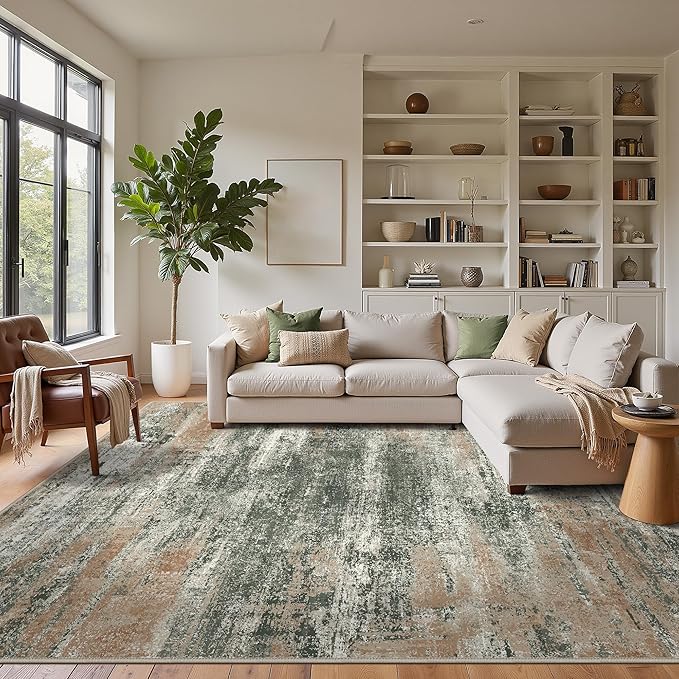 GENIMO 6x9 Area Rug-Washable, Lightweight Foldable Low Pile Carpet - Image 3