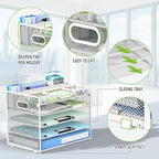 Docnest 5 Tier Mesh Desk Organizer- Letter Tray - Image 5