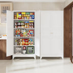 letaya 75" h metal storage cabinet with 2 showing dimensions