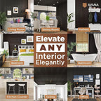 Avana Acoustic Wood Wall Panels – 94.4 X 12.6 Inch Smoke Oak Acoustic Panels 4 - Image 3