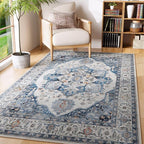 Rugcomf Vintage Medallion 3'x5' Washable Rug - Image 2
