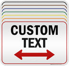 Custom Arrow, Custom Directional Sign, Two Way Arrow, 12x18 Inches, 3M EGP
