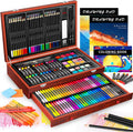 caliart art supplies kit, 153-pack deluxe drawing art, main product view