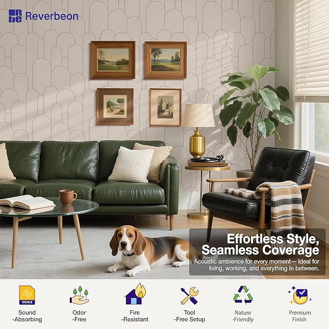 Reverbeon 6 PCS Acoustic Panels, 23.6x23.6 Inch Sound Absorbing Panels - Image 5