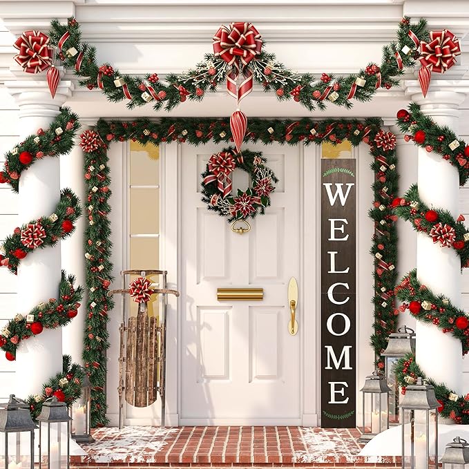Tall Outdoor Welcome Sign, 6ft Brown Rustic Modern Farmhouse Welcome Sign - Image 9