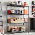 DurayLoly 4- Shelf Metal Shelving Unit Adjustable Storage Shelves Heavy Duty - Image 6