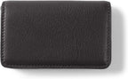 Leatherology Black Onyx Business Card Case, Magnetic Closure ID Holder