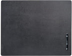 Black Leather 24" x 19" Desk Mat Without Rails by Dacasso