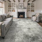 GENIMO 8x10 Area Rugs for Living Room, Machine Washable Non Slip Rugs, Low Pile - Image 2