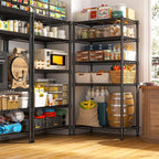 REIBII 1000LBS Wire Shelving Unit, 5 Tier Adjustable Metal Storage Shelves - Image 4