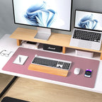 Aothia Leather Desk Pad Protector, Mouse Pad, Office Desk Mat, Non-Slip PU - Image 9