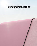 YSAGi Leather Desk Protector, Office Mat, Large Mouse Mat, Non-Slip PU Leather - Image 2