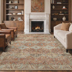 GENIMO 3x5 Area Rugs for Living Room, Machine Washable Non Slip Rugs, Low Pile by GENIMO