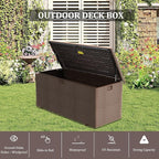 Yardgrace 180 Pro Gallon Deck Box, Outdoor Storage Box Lockable, Waterproof - Image 4