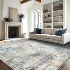 GENIMO Washable Area Rugs for Living Room, 10x14 Modern Non Slip Rugs, Low Pile - Image 3