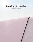YSAGi Leather Desk Protector, Office Mat, Large Mouse Mat, Non-Slip PU Leather - Image 2