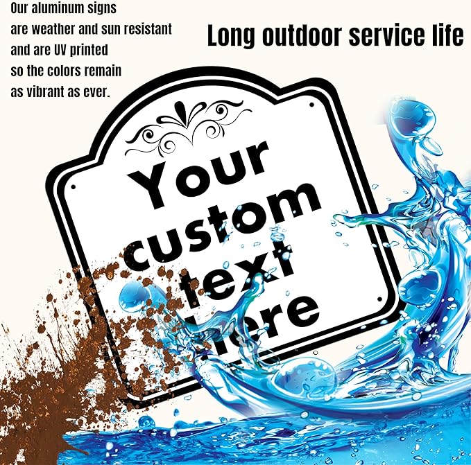 Custom Sign, Custom Indoor/Outdoor Decorative Sign，Aluminum Weatherproof Metal - Image 3