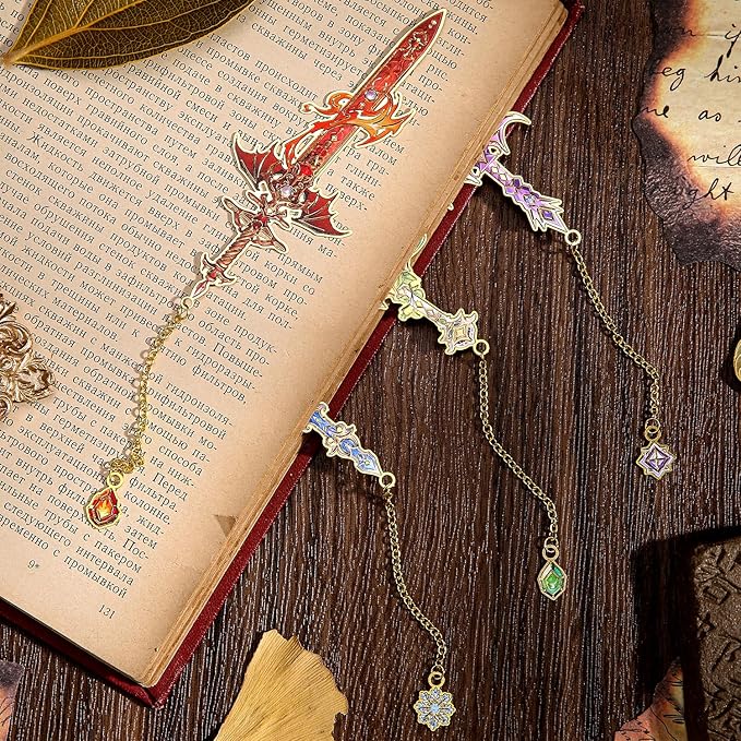 8pcs Fantasy Sword Bookmarks for Books, Planners - Image 4