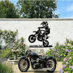 Custom Motorcycle Metal Signs Personalized Dirt Biker Name Sign Custom Garage - Image 9