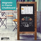 Better Office Products Magnetic A-Frame Chalkboard Sign, Extra Large 20" x 40" - Image 2