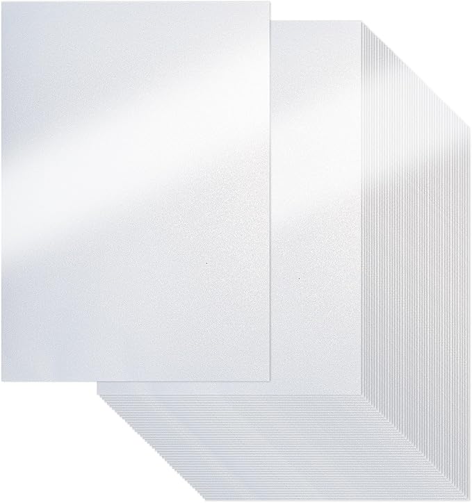 White Shimmer Cardstock Paper, 120 Sheets 250gsm/92Ib Pearlescent Paper by UnclePaul