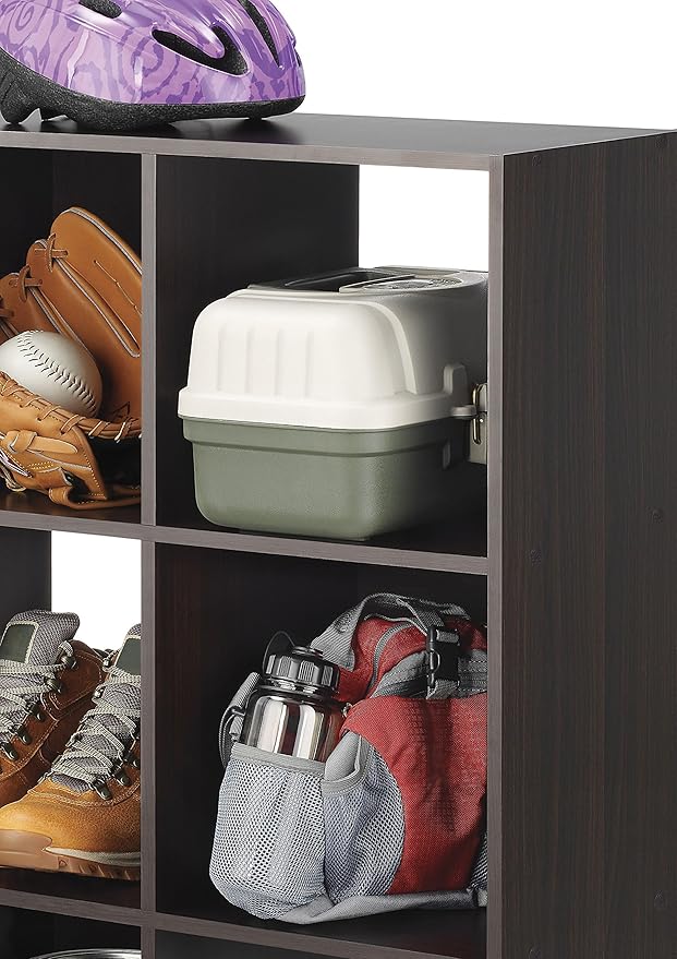 Whitmor 12 Cube Bookcase, 4 Tier Stackable MDF Bookself, Open Storage Display - Image 5