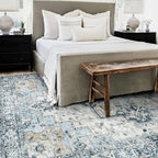 GENIMO 5x8 Area Rugs for Living Room, Machine Washable Low Pile Rugs, Chenille - Image 9