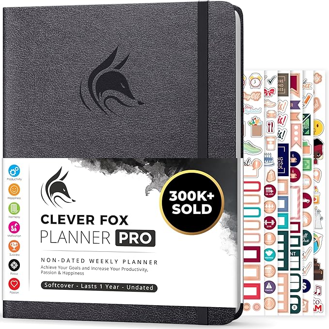 Clever Fox Planner PRO – Weekly & Monthly Life Planner to Increase Productivity by CleverFox