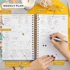 PLANBERRY Large Hourly Schedule Planner Premium – Undated Organizer - Image 3
