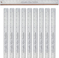 Breman Precision Metal Ruler 18 Inch Cork Back – 10 Pk Stainless Steel Straight by WAPortman