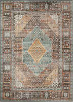 GENIMO 4x6 Area Rugs for Living Room, Machine Washable Rug, Non Slip Vintage - Image 8